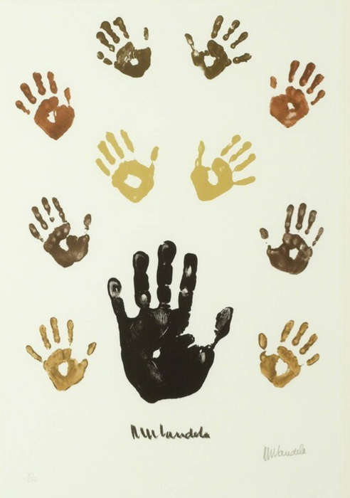 nelson mandela - `impression of africa` - colour