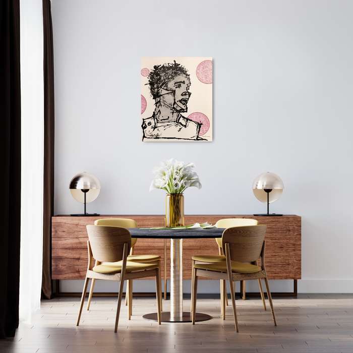 hilton edwards mixed media painting
