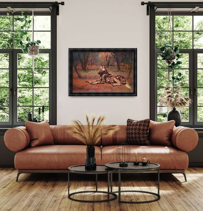 mark enslin oil painting - wild dog
