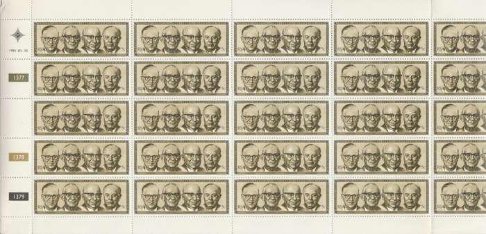 RSA SACC 497 x25 (1981-05-30) Republic Festival - Former State Presidents [SACC R25]