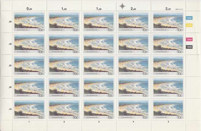 RSA SACC 553 x25 (1983-10-12) Tourism, SA Beaches - Plettenberg Bay [SACC R62.50]