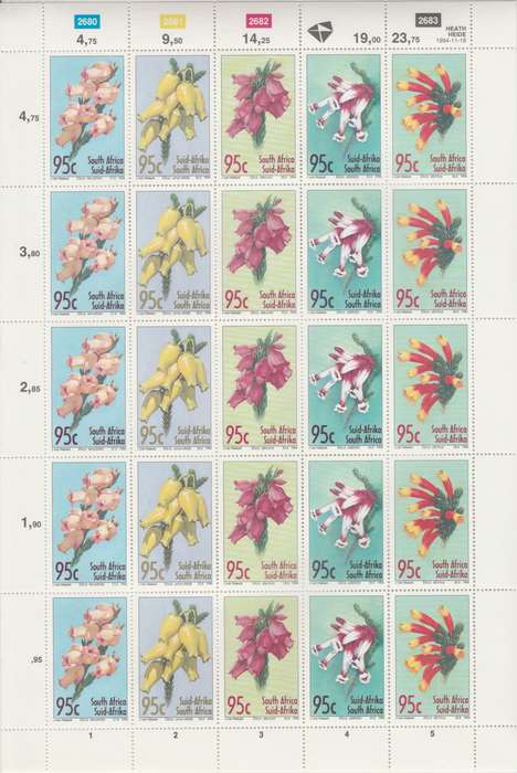 RSA SACC 883-887 x25 (1994-11-18) Heathers [SACC R250]