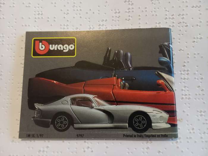 Bburago Catalogue 1997