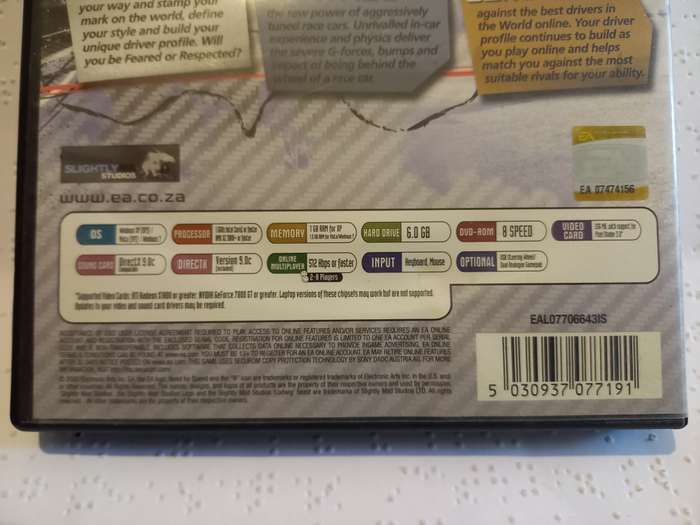 PC DVD ROM - Need for Speed Shift