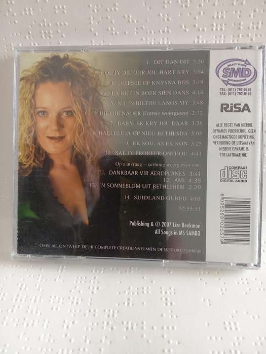 CD - Lize Beekman sit n bietjie langs my - autographed