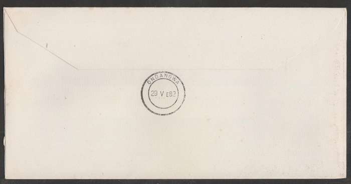 AVIATION 1982 NAMIB AIR SIGNED COVER #14 - WINDHOEK TO GROOTFONTEIN TO TSUMEB TO ONDANGUA