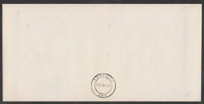AVIATION 1983 NAMIB AIR COVER #17 - COMM FLIGHT WINDHOEK TO LUDERITZBUCHT