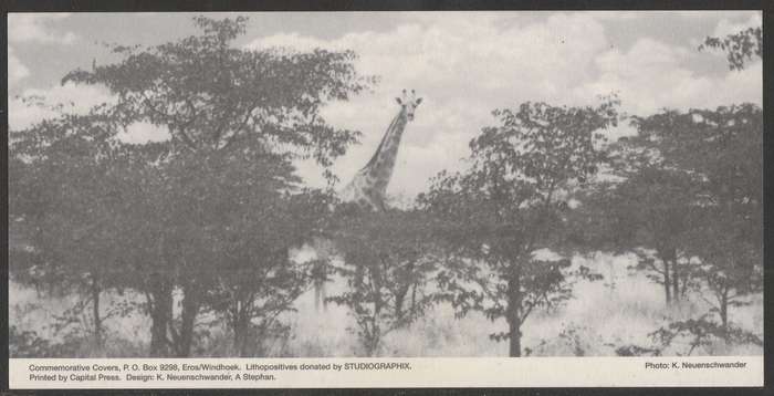 AVIATION 1995 AIR NAMIBIA SIGNED CARD #57 FIRST SCHEDULED FLIGHT SWAKOPMUND TO MOUNT ETJO