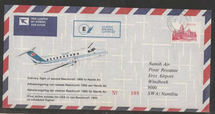 AVIATION 1987 NAMIB AIR DELIVERY FLIGHT E 2ND BEECHCRAFT 1900 CAPE TOWN TO WINDHOEK