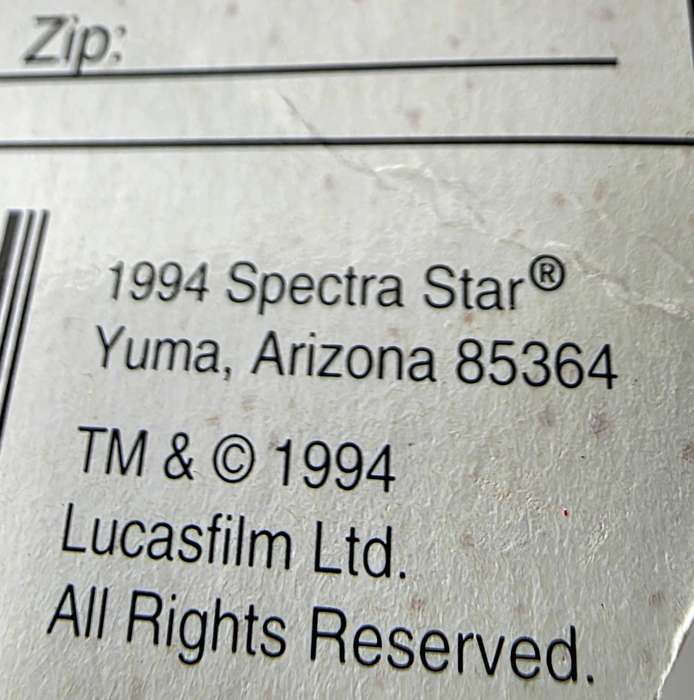 1994 Spectra Star - Darth Vader - Star Wars 3-D Sculpted Yoyo