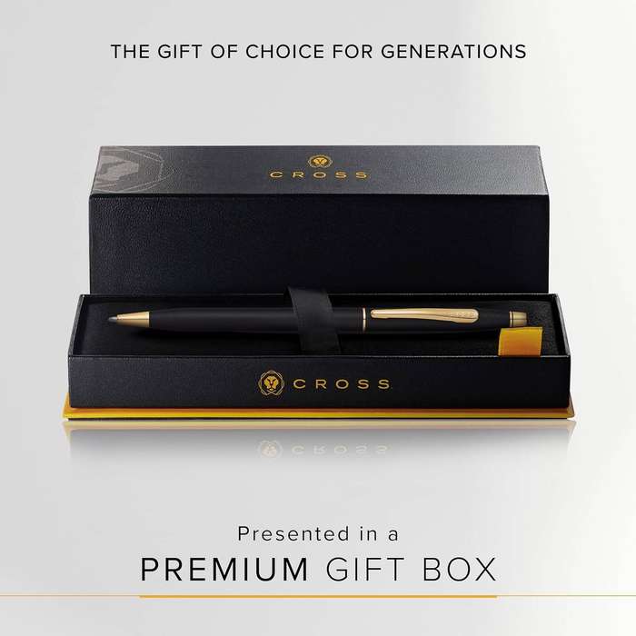Cross Classic Century Black/Gold Premium Luxury Ball Pen - with Gift Box