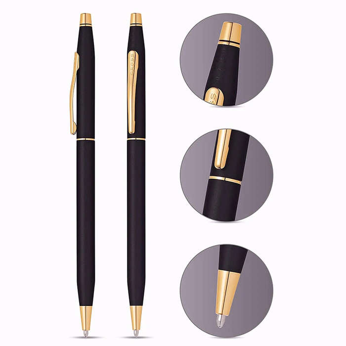 Cross Classic Century Black & Gold , Sleek & Elegant Premium Luxury Ballpoint Pen - with Gift Box -