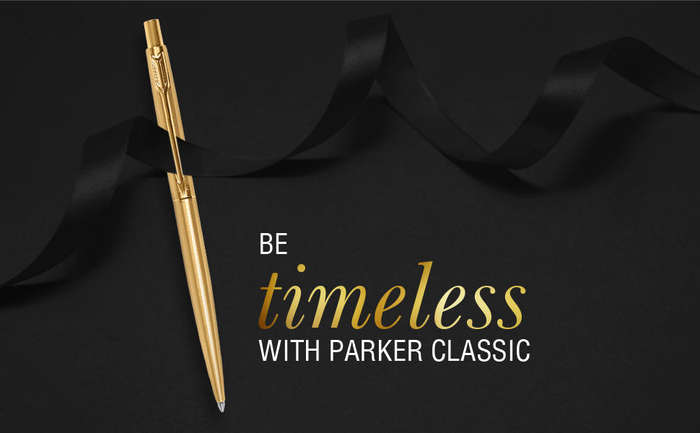 Parker Classic Gold | Gun Metal Trim| Ball Pen| Ink Colour - Blue