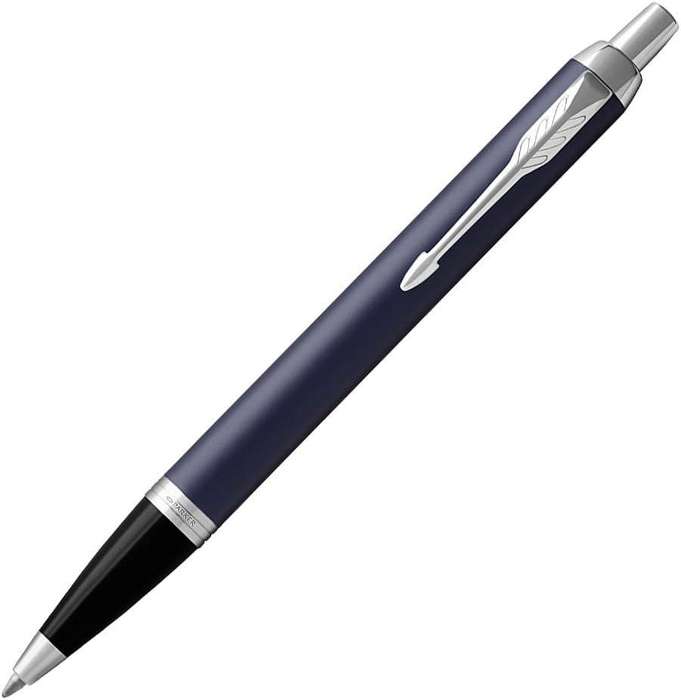 Parker IM Ballpoint Pen, Matte Blue with Medium Point Black Ink Refill
