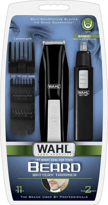 WAHL-  Beard Trimmer with Additional Personal Trimmer (Black)