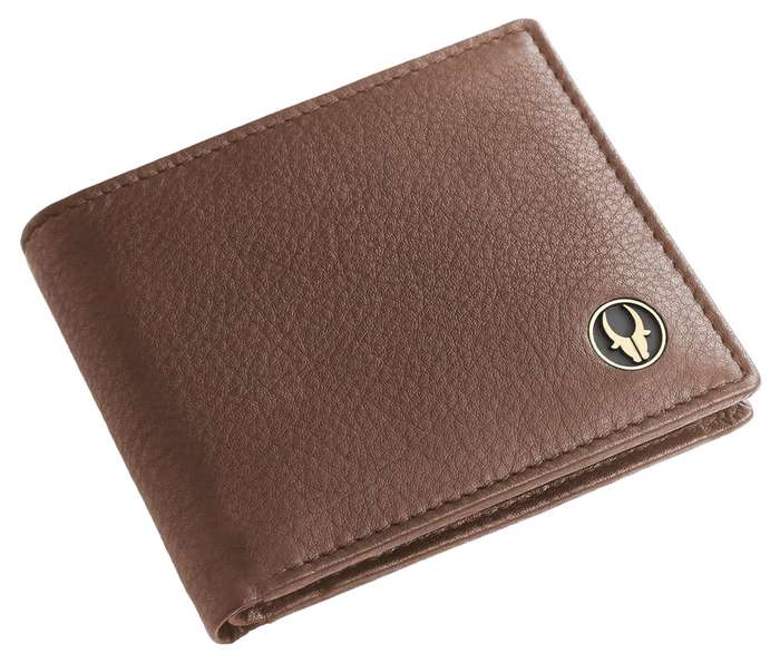 Wild Horn RFID Protected Leather Wallet for Men -2 Currency Compartment - 6 Card Slots - 1 Coin Poc