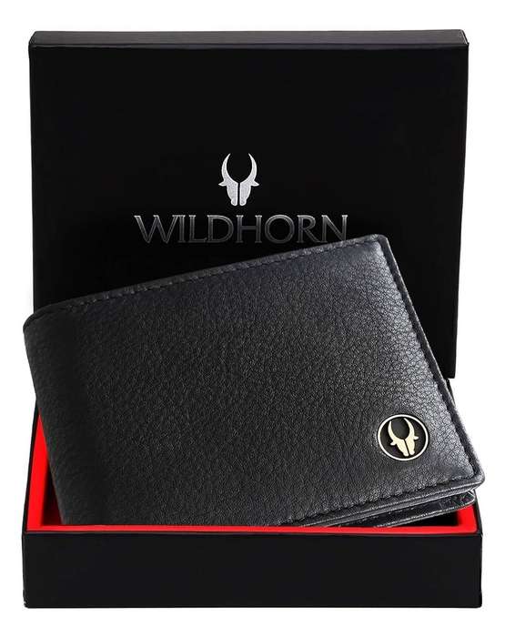 NAPAHIDE RFID Protected Leather Wallet for Men I 2 Currency Compartment I 10 Card Slots I