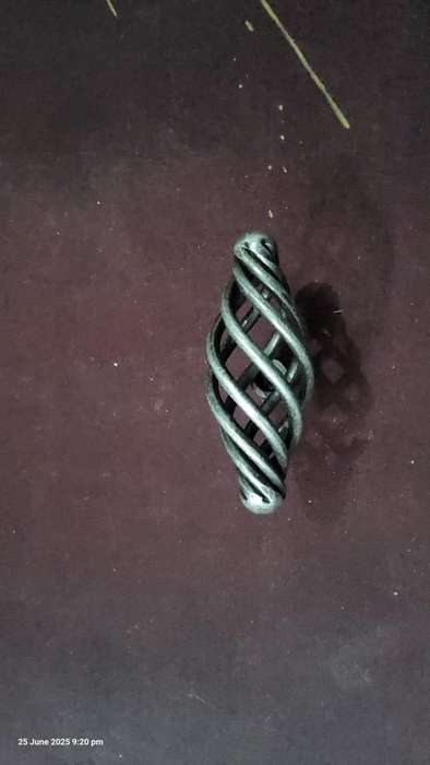 Flat Birdcage Knob 96 mm Pewter