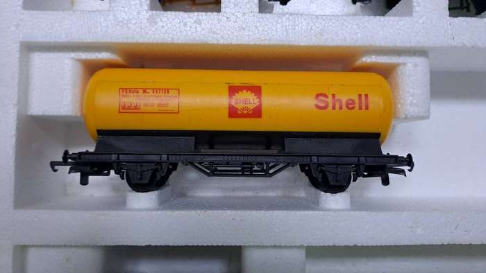 LIMA SAR Train Set (Blue Shunter Locomotive with 4 goods wagons) BOXED