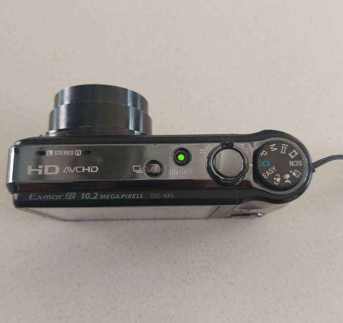 Sony Cybershot digital camera DSC-HX5 (10.2 m/pixel, 10 x optical zoom, GPS, Full HD video)