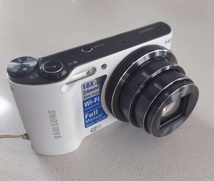 Samsung digital camera WB150F WIFI  (14.2 m/pixel, 18 x optical zoom, HD video recording)