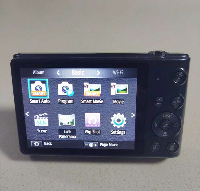Samsung digital camera ST150F  Wi-Fi  (16.2 m/pixel, 5 x optical zoom, HD video recording)