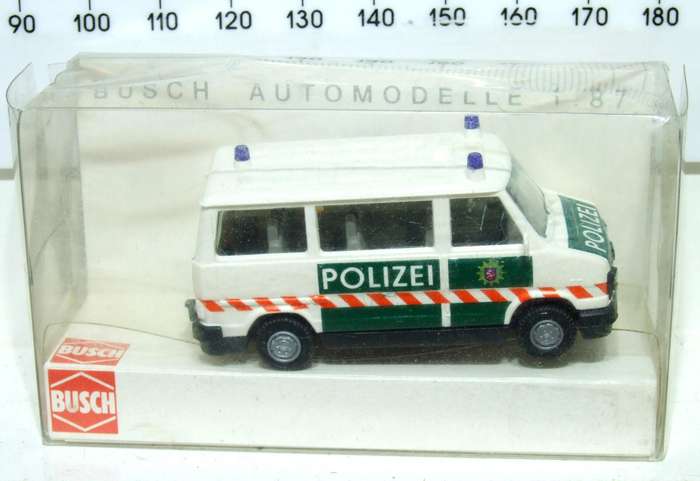 BUSCH HO: Highly Detailed Fiat DUCATO Polizei (43247)  in Like New Boxed Condition.