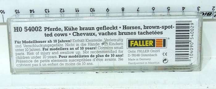 FALLER HO:  On Auction is this 7pc Horse Figures in New Boxed Condition.