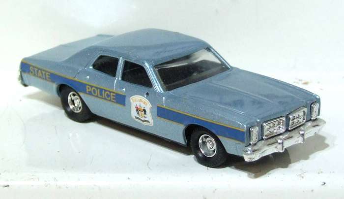 BUSCH HO: Highly Detailed Dodge Plymouth State Police Car  in  Fair Un-Boxed Condition.