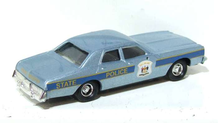 BUSCH HO: Highly Detailed Dodge Plymouth State Police Car  in  Fair Un-Boxed Condition.
