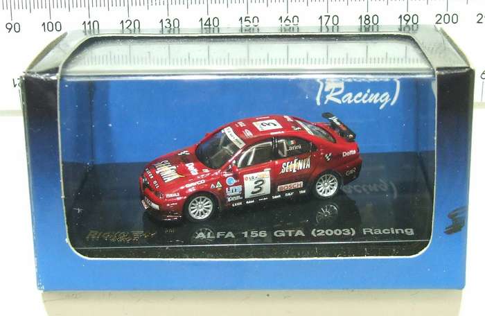 RIKCO HO: Highly Detailed ALFA 156 GTA RACING 2003  in Like New Boxed Condition.