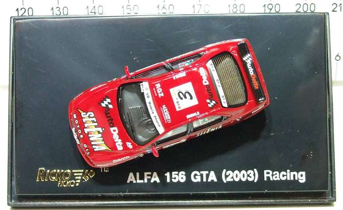 RIKCO HO: Highly Detailed ALFA 156 GTA RACING 2003  in Like New Boxed Condition.