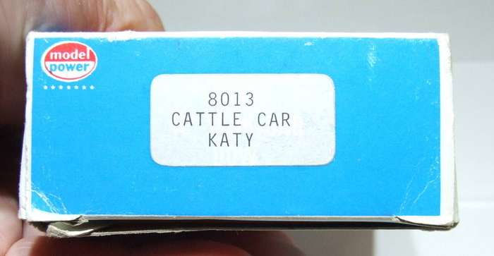 MODEL POWER HO: "The Katy" 40' Cattle Car with Sliding Doors in Like New Boxed Condition.