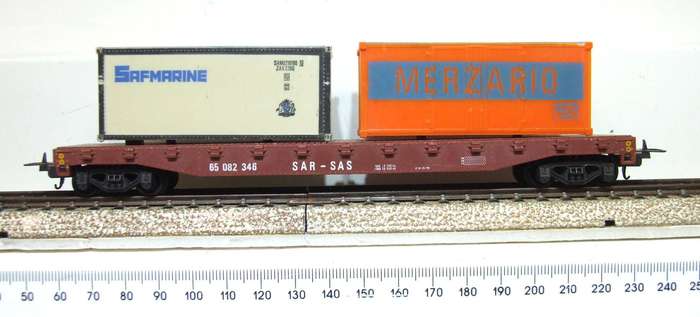 LIMA HO: SAR Container Carrier with Load in Good Un-Boxed Used Condition (Italy)