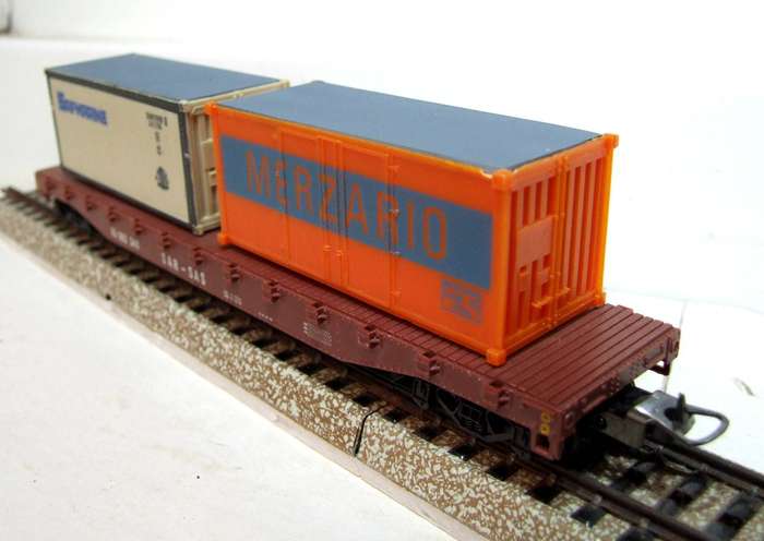 LIMA HO: SAR Container Carrier with Load in Good Un-Boxed Used Condition (Italy)
