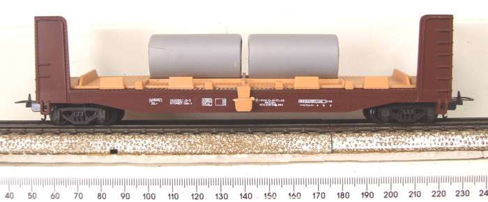 LIMA HO: Concrete Pipe Carrier with Load in Good Un-Boxed, Used Condition (Italy)