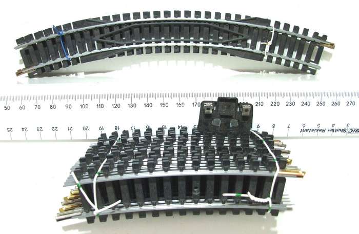 Lima HO 16pc Mixed Curve Steel Track (Italy)