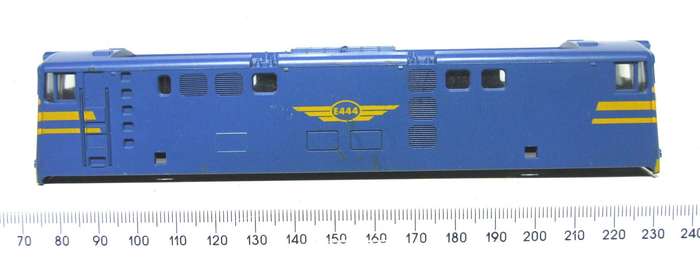LIMA HO: Blue SAR `Blue Train` E5 Loco Body in Fair Condition for Parts or Repair.(Italy)