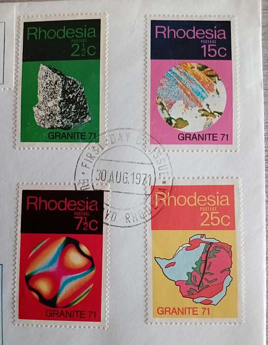 1971 Addressed Rhodesia First Day Cover. "Granite71"
