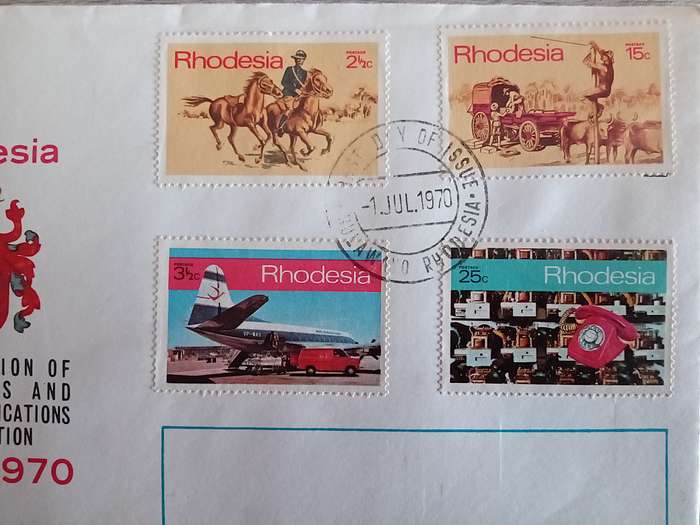 1970 Rhodesia First Day Cover. Inauguration of Post and Telecommunications Corporation.