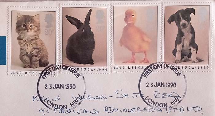 1990 England The 150th Anniversary of the Royal Society for Prevention of Cruelty to Animals