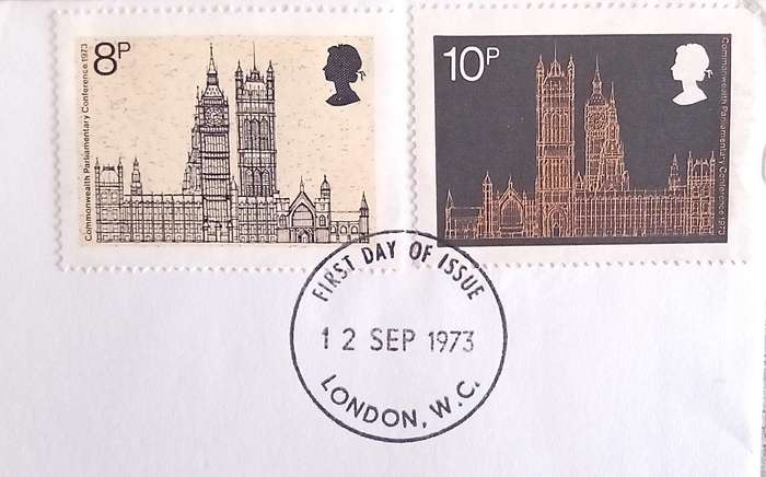 England 1973 Addressed FDC Nineteenth Commonwealth Parliamentary Conference London 1973..