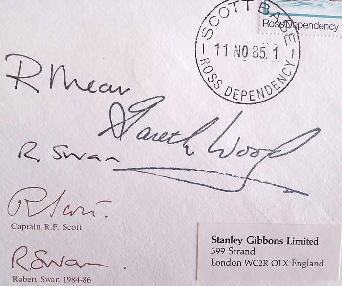 Ross Dependency 1985 Addressed Signed FDC In The Footsteps of Scott-Antarctic Expedition 1984-86.