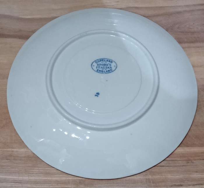 Spode Italian sideplate. Blue and White