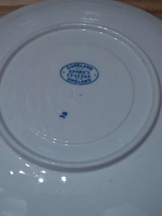 Spode Italian sideplate. Blue and White
