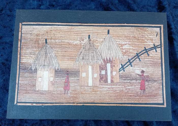 6 x Second Hand Handmade African Wall Decor Art.