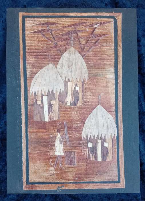6 x Second Hand Handmade African Wall Decor Art.