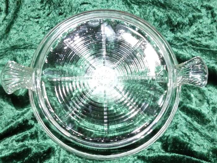 Fire King pie dish, or dish lid.