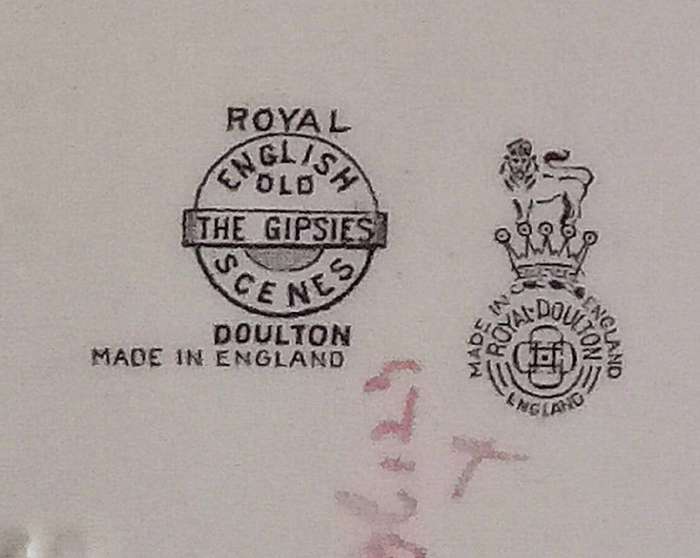 Royal Doulton Pair of Gipsies rectangular plates