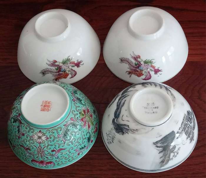 Chinese bowls and spoons. R99 per Set. Green set sold already!